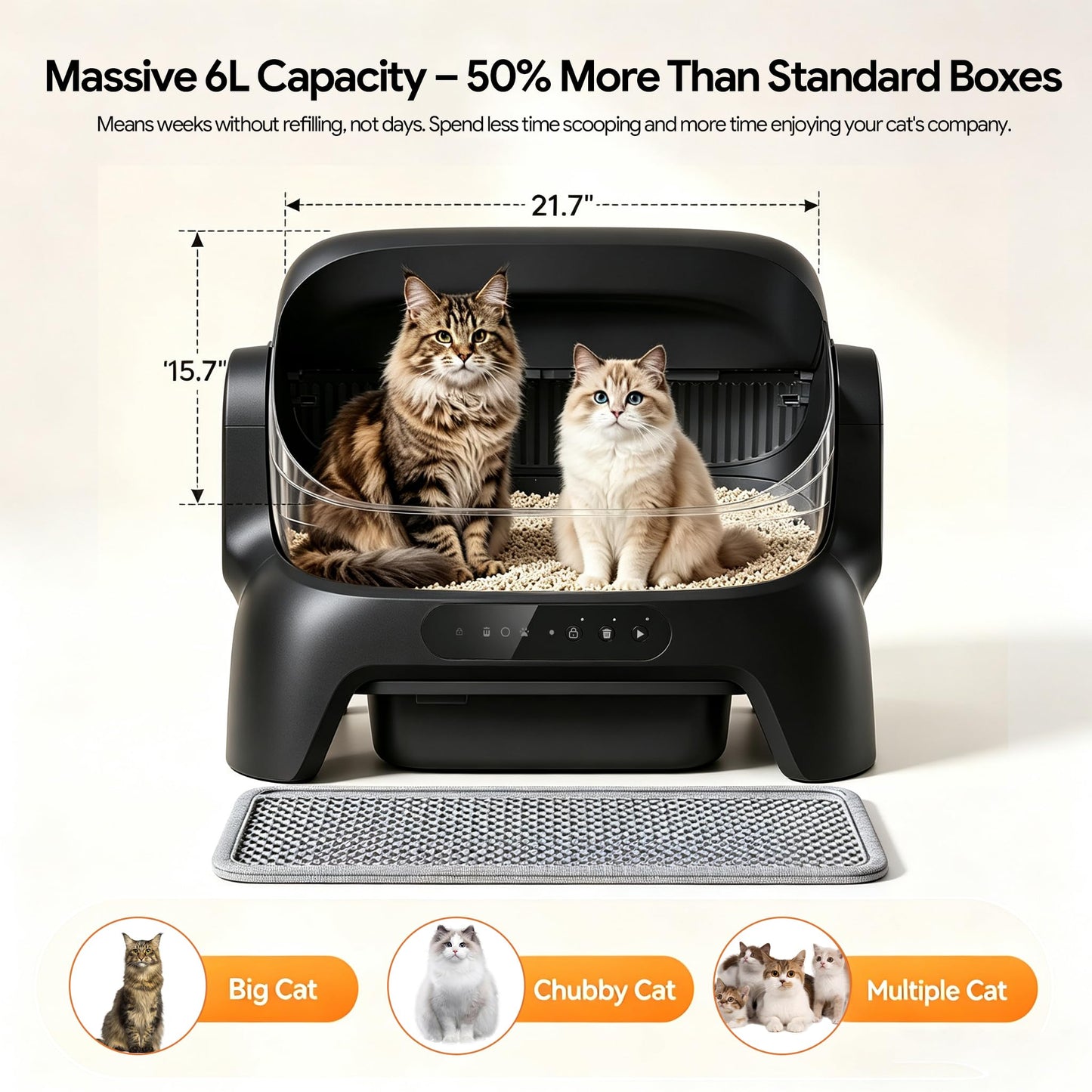 Automatic Cat Litter Box Self Cleaning