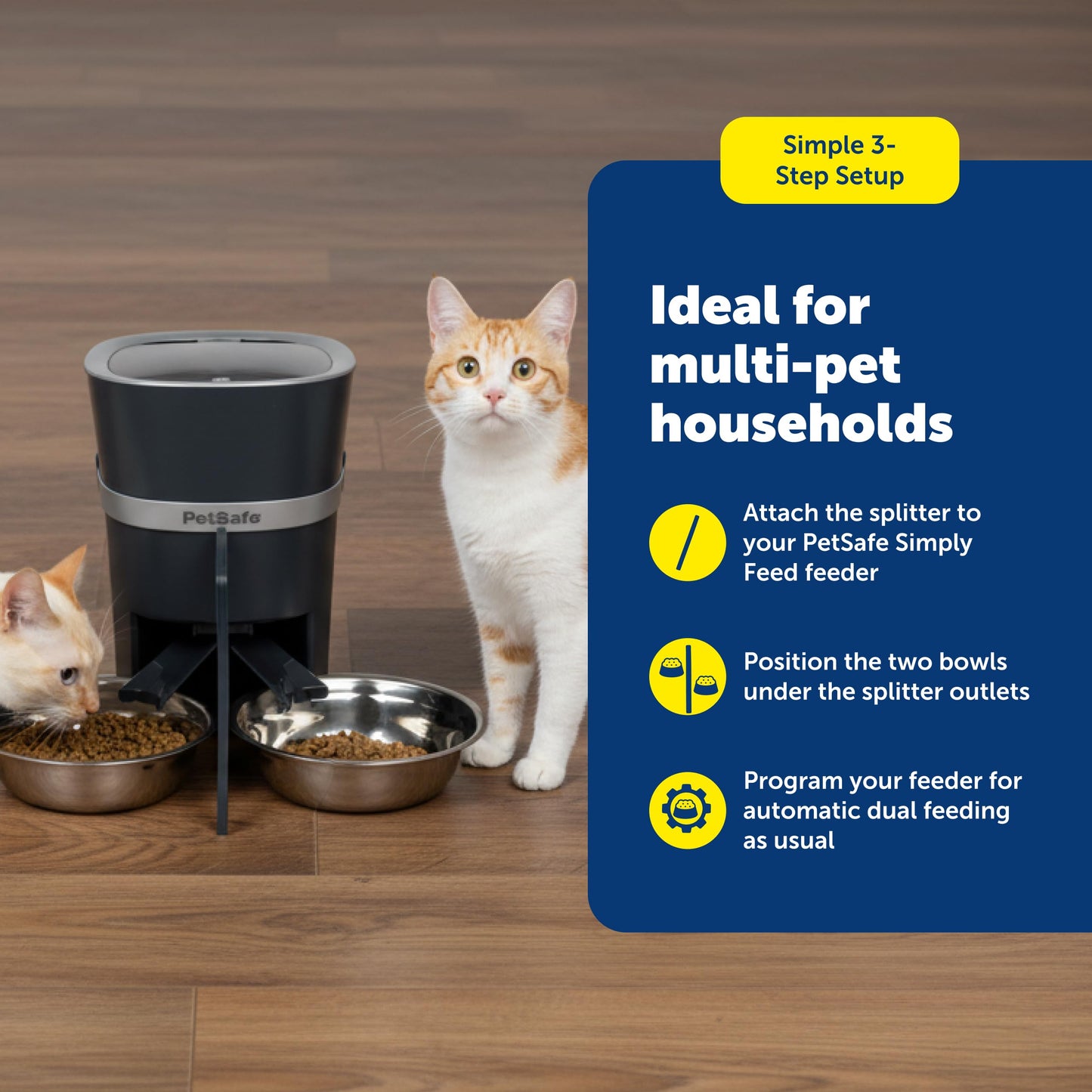 PetSafe Smart Feed Automatic Dog & Cat Feeder - Programmable Feeding - Adjustable Portion Control - WiFi Pet Feeder - Large Capacity - Stainless Steel Bowl - App Controlled