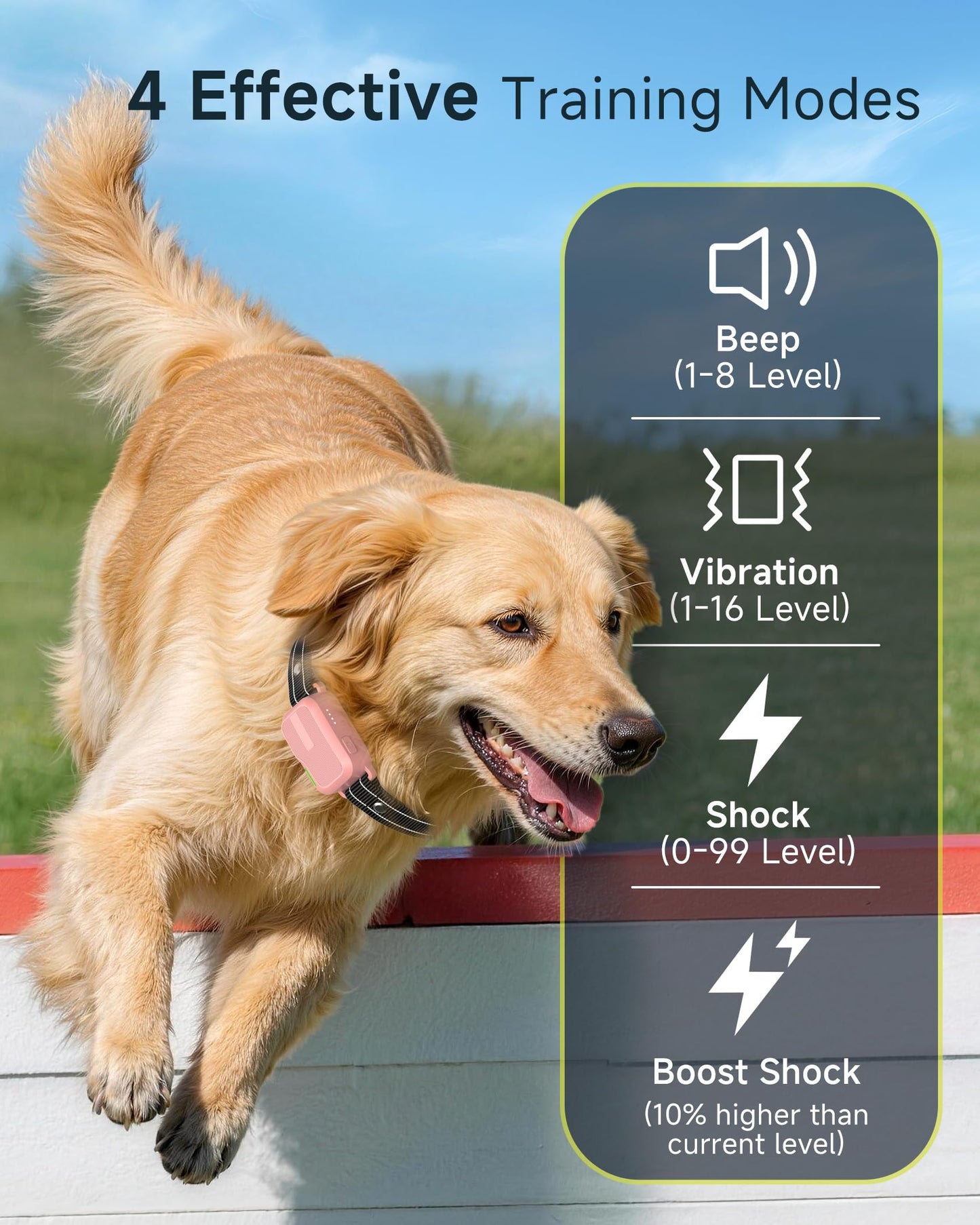 Dog Shock Collar - 4500FT Dog Training Collar with Remote