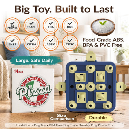 3-Level Interactive Dog Puzzle Toy for Mental Enrichment