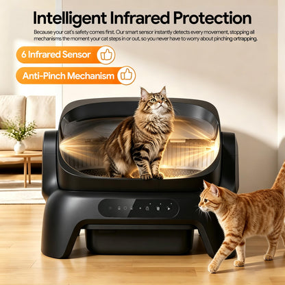 Automatic Cat Litter Box Self Cleaning