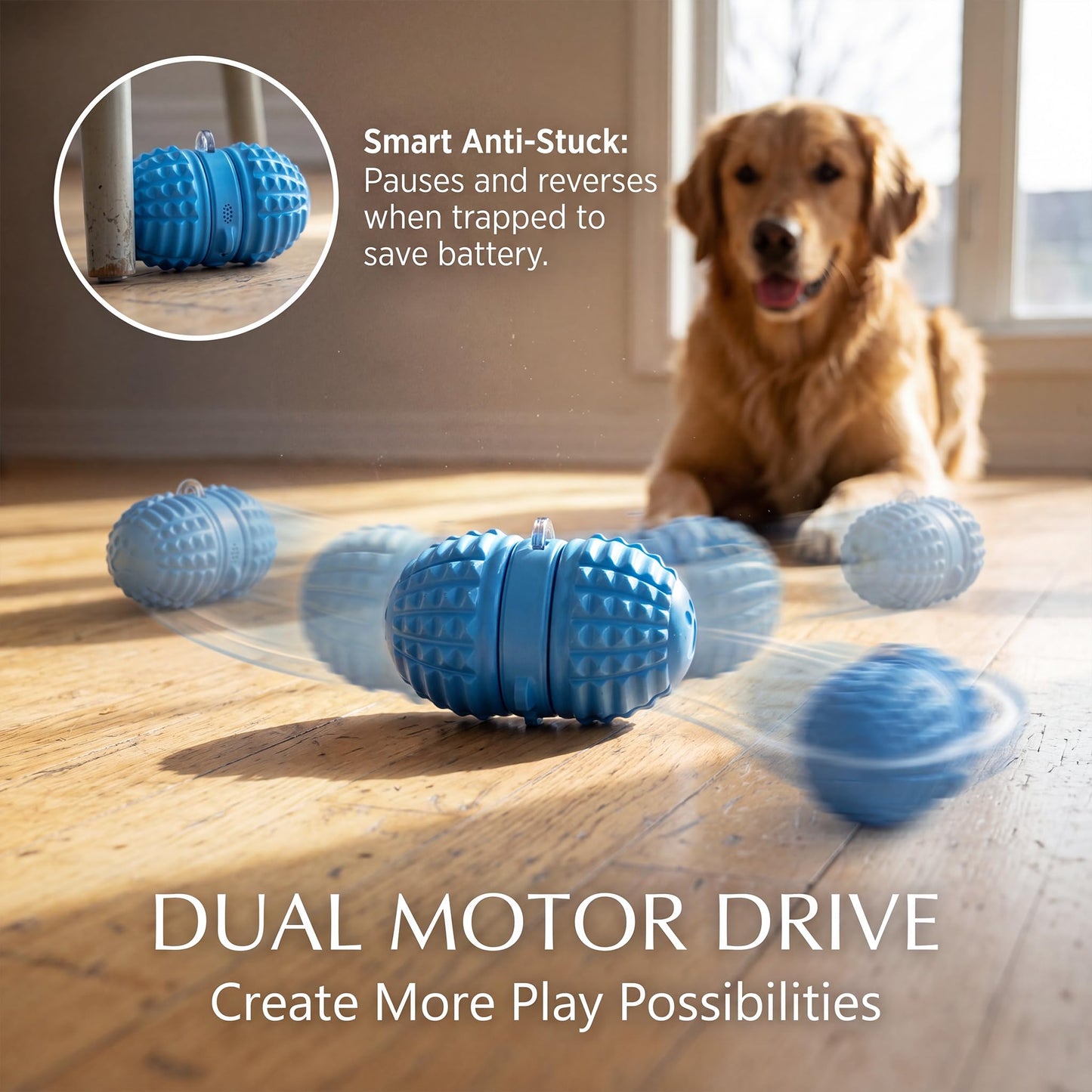 Smart Interactive Rolling Dog Ball with 8 Play Modes