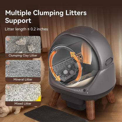 Smart Self-Cleaning Cat Litter Box with Odor Control