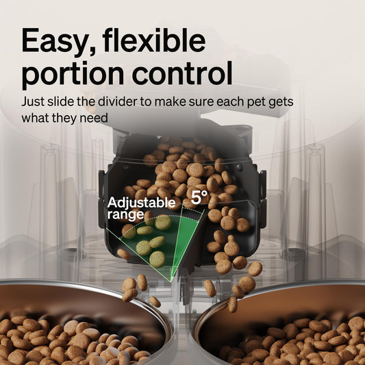 PETLIBRO 5L Automatic Cat Feeder with Dual Stainless Steel Bowls