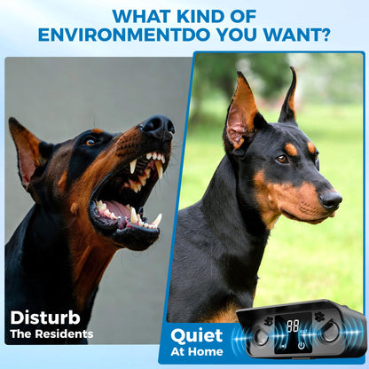 Solar Ultrasonic Dog Bark Deterrent with 50FT Range