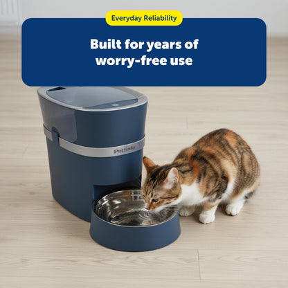 PetSafe Smart Feed Automatic Dog & Cat Feeder - Programmable Feeding - Adjustable Portion Control - WiFi Pet Feeder - Large Capacity - Stainless Steel Bowl - App Controlled