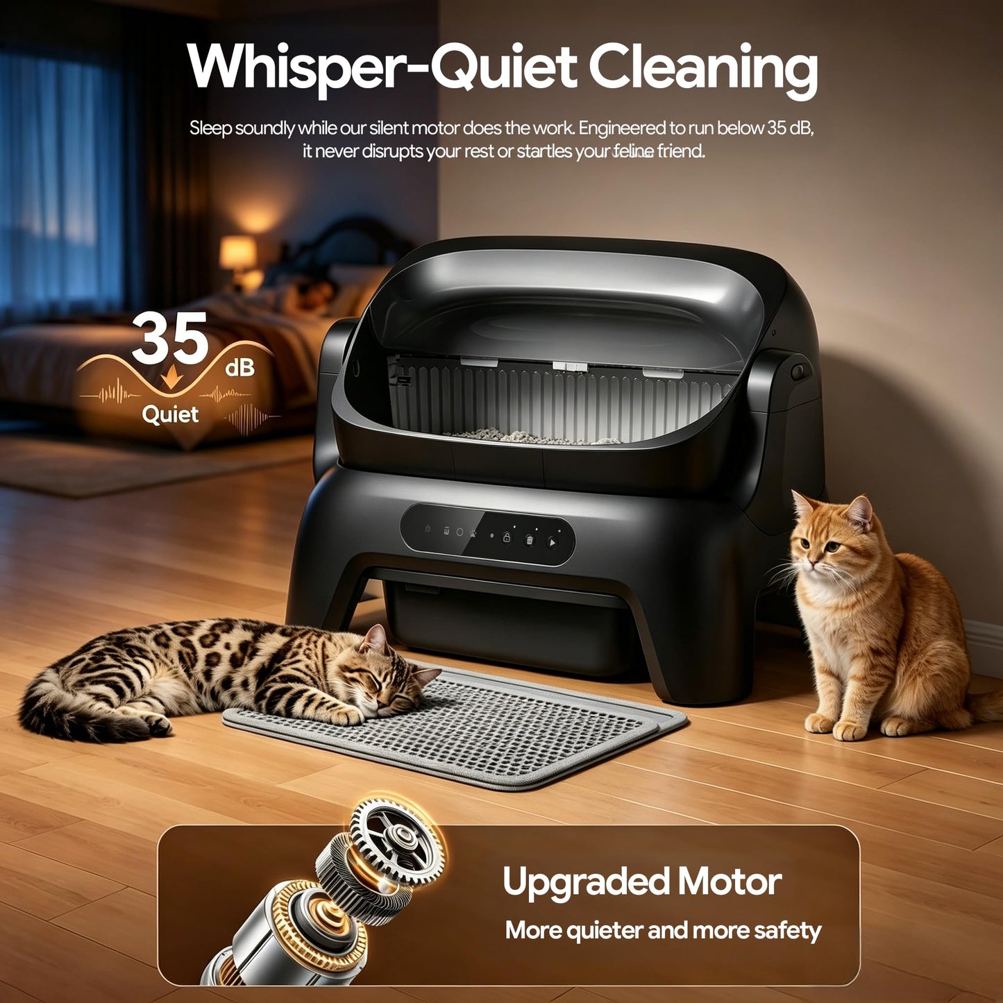 Automatic Cat Litter Box Self Cleaning